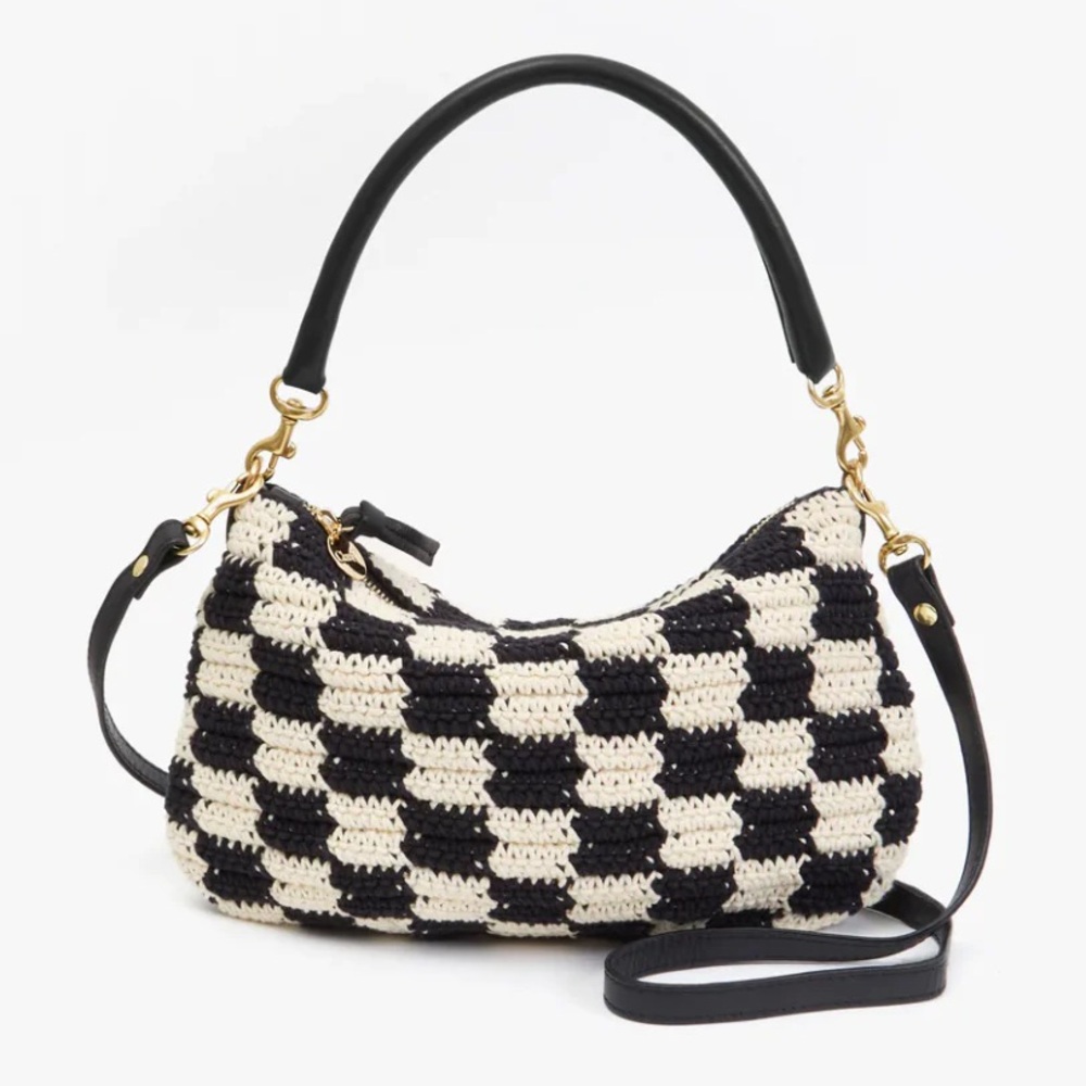 RARE Clare V. Crochet Checker Petit Moyen